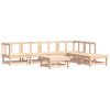 7 pcs conjunto lounge de jardim pinho maciço - Image 2