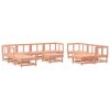 11 pcs conjunto lounge de jardim madeira de douglas maciça - Image 2