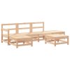 6 pcs conjunto lounge de jardim pinho maciço - Image 2