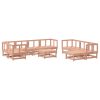 10 pcs conjunto lounge de jardim madeira de douglas maciça - Image 2