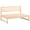 2 pcs conjunto lounge de jardim madeira de pinho maciça - Image 3