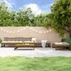 5 pcs conj. lounge jardim madeira de pinho maciça castanho-mel