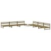 6 pcs conjunto lounge de jardim madeira de pinho impregnada - Image 2