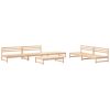6 pcs conjunto lounge de jardim pinho maciço - Image 2