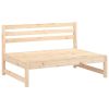 6 pcs conjunto lounge de jardim pinho maciço - Image 3