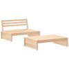 2 pcs conjunto lounge de jardim madeira de pinho maciça - Image 2