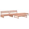4 pcs conjunto lounge de jardim madeira de douglas maciça - Image 2