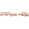 6 pcs conjunto lounge de jardim madeira de douglas maciça - Image 2