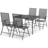 5 pcs conjunto de jantar para jardim aço antracite - Image 2