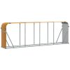 Suporte de lenha 300x45x100 cm aço galvanizado castanho-claro - Image 2