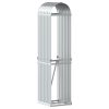 Suporte de lenha 40x45x170 cm aço galvanizado prateado - Image 2