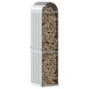 Suporte de lenha 40x45x170 cm aço galvanizado prateado - Image 3
