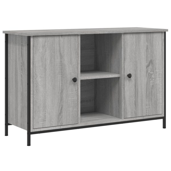 Móvel de TV 100x35x65 cm derivados de madeira cinzento sonoma - Image 2