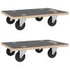 Carrinhos de transporte 2 pcs retangular 50x35x11,5 cm - Image 2