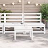 Sofás sem braços p/ jardim 2 pcs 70x70x67cm pinho maciço branco - Image 3