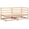 Sofá de 2 lugares para jardim madeira de pinho maciça - Image 2