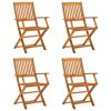 Conjunto de jantar p/ jardim 5 pcs madeira de acácia maciça - Image 3