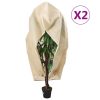 Coberturas para plantas com fecho 2 pcs 70 g/m² 3,14x2,5 m