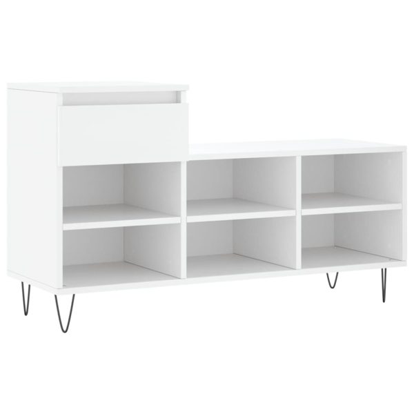 Sapateira 102x36x60 cm derivados de madeira branco - Image 2