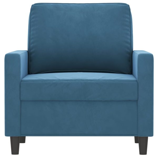 Poltrona 60 cm veludo azul - Image 3
