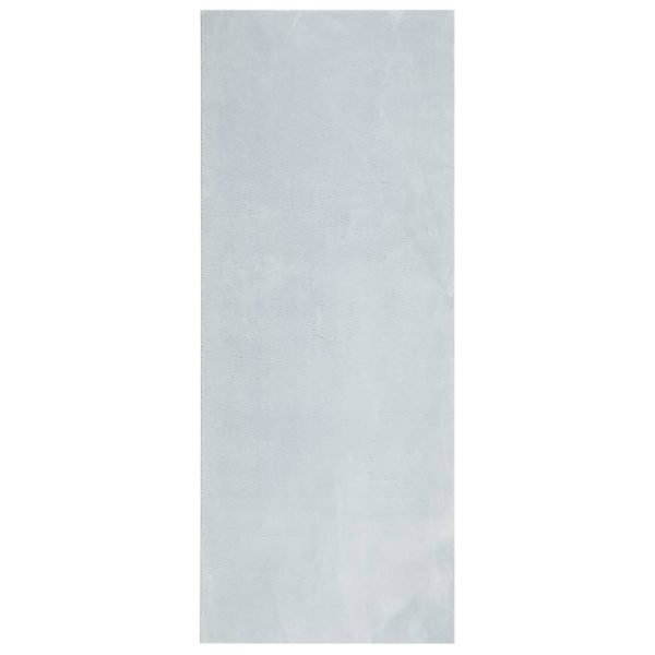 Tapete pelo curto macio e lavável HUARTE 80x200 cm azul - Image 2