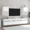 Móvel de TV com luzes LED 40,5x30x60 cm branco - Image 3