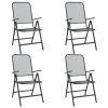 5 pcs conjunto de jantar para jardim rede de metal antracite - Image 3