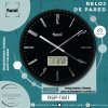RELOJ DE PARED SAMI RED. 31CM CALEND./TERM. - Image 2