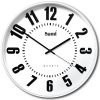 RELOJ DE PARED SAMI RED. 34CM BLANCO