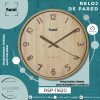 RELOJ DE PARED SAMI RED. 30CM COLOR MADERA CLARO - Image 2