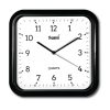 RELOJ DE PARED SAMI CUAD. 30CM NEGRO