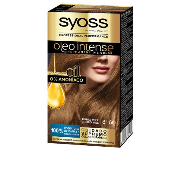 OLEO INTENSE cor de cabelo sem amônia nº 8.60-loiro mel 5 pz