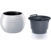 MACETA REDONDA CON DEPOSITO 36L DE PLASTICO COLOR BLANCO 43,6X43,6X29,9 CM - Image 2