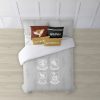 FUNDA NÓRDICA CON BOTONES 100% ALGODÓN MODELO HOGWARTS SHIELDS PARA CAMA DE 180 (260X240 CM)