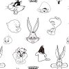 FUNDA NÓRDICA CON BOTONES 100% ALGODÓN MODELO LOONEY B&W PARA CAMA DE 105 (180X240 CM) - Image 7