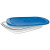 FIAMBRERA+TAPA RECTANGULAR PLANA IGLOO 26X18,5CM AZUL - Image 2