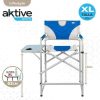 SILLA PLEGABLE XL DE DIRECTOR ACERO CON BOLSILLO Y MESITA AUXILIAR 58X57X103CM - Image 5