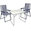 MESA 80X60X70 CM+2 SILLAS PLEGABLES 53X47X40/85 CM EN BOLSA