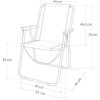 SILLA PLAYA ALUMINIO PLEGABLE FIJA MEDITERRAN 53X44X76 CM - Image 5