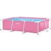 PISCINA SMALL FRAME FAMILIAR ROSA 220X150X60CM - 166