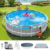 PISCINA REDONDA CLEARVIEW PRISM FRAME CON DEPURADORA, ESCALERA, COBERTOR Y TAPIZ 488X122 CM - Image 3