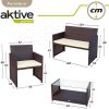 CONJUNTO DE SOFÁ (108X59X76 CM) + 2 SILLONES (59X76 CM) + MESA (85X45X41 CM) AKTIVE - Image 2