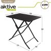 MESA CUADRADA PLEGABLE DE METAL AKTIVE 70X50X70 CM - Image 6