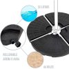 SOPORTE PARASOL 4 PIEZAS DE PLÁSTICO 52/66 KG 48X48X7.5CM - Image 2