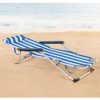 TUMBONA DE PLAYA RECLINABLE ALUMINIO CON COJÍN AKTIVE 153X47X33/75CM - Image 3