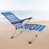 TUMBONA DE PLAYA RECLINABLE ALUMINIO CON COJÍN AKTIVE 149X49X78/116 CM - Image 2