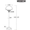 CANASTA BALONCESTO POLIETILENO LIFETIME PORTÁTIL AJUSTABLE CON TABLERO DE ALTURA 165-222 CM - Image 3