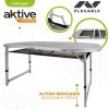 MESA DE CAMPING PLEGABLE ALUMINIO + MADERA 149X80X59/66/71.5CM - Image 3