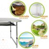 MESA DE CAMPING PLEGABLE ALUMINIO + MADERA 149X80X59/66/71.5CM - Image 4