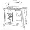 COCINA DE CAMPING ALUMINIO + TEXTIL 88X51X81/111CM - Image 5